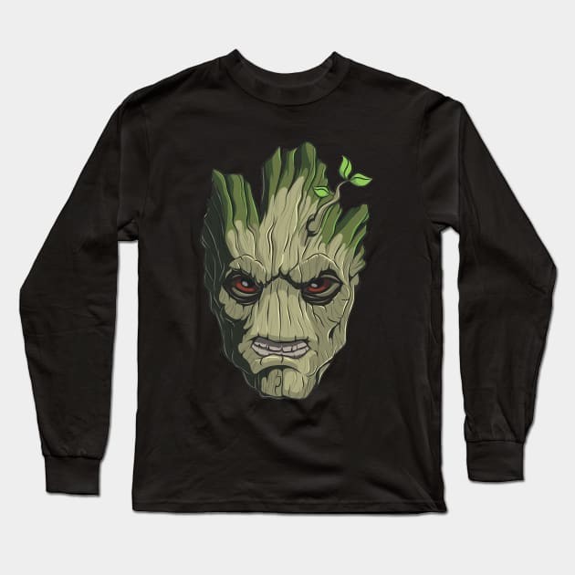 Pissed Groot Long Sleeve T-Shirt by Alxlr8